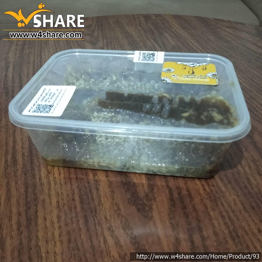 عسل طبیعی با موم سپی سنگ کردستان