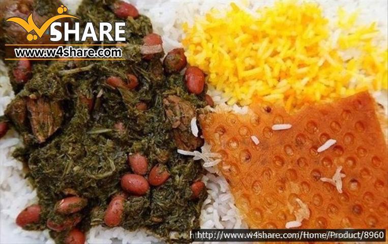 چلو خورشت قرمه سبزی
