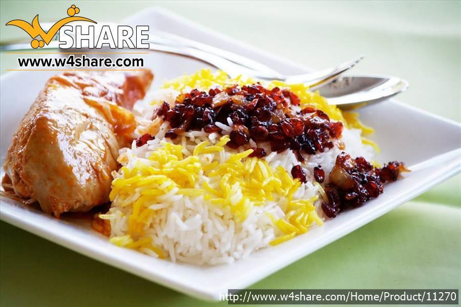 چلو کوبیده مرغ شرکتی