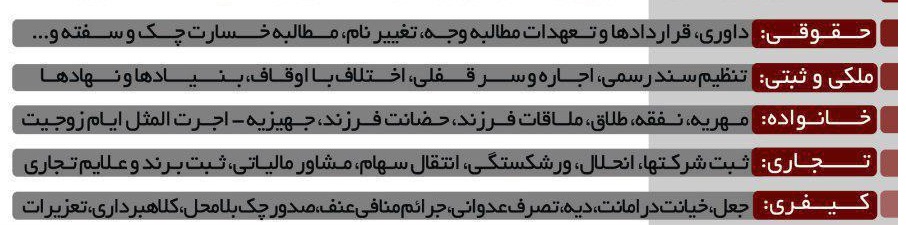 دفتر وکالت و مشاوره حقوقی