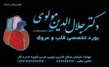 دکتر جلال الدین مولوی|متخصص قلب و عروق