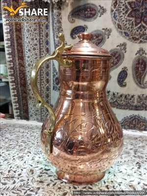 پارچ درب دار مسی